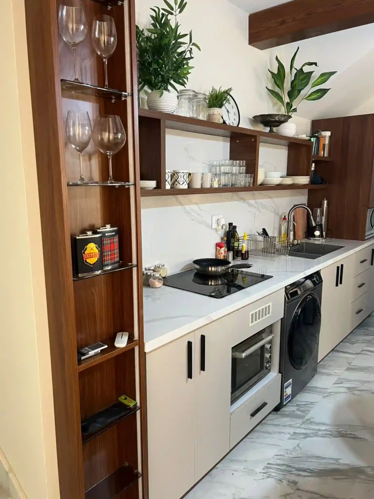 مطبخ New Rhodes Twin House داخل Mountain View Ras El Hekma