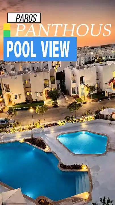 غلاف فيديو New Rhodes Garden Chalet داخل Mountain View Ras El Hekma بإطلالة حمام السباحة